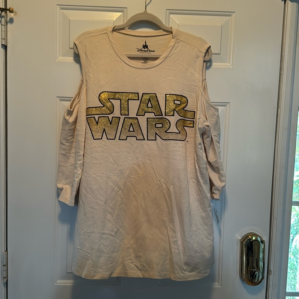 NWT Star Wars sweater shoulder cut outs